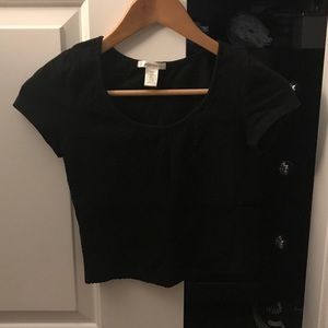 Black Crop Top